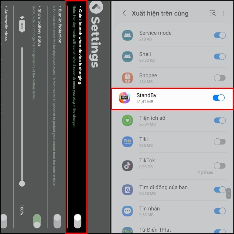 Cách bật Standby trên Android Cách bật Standby trên Android