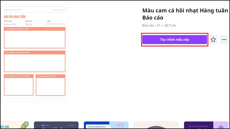 Cách làm bảng báo cáo trên Canva Cách làm bảng báo cáo trên Canva