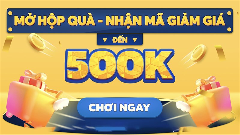 Cùng mở hộp quà - nhận mã giảm giá: Ưu đãi đến 500K khi chơi minigame tại TGDĐ Cùng mở hộp quà - nhận mã giảm giá: Ưu đãi đến 500K khi chơi minigame tại TGDĐ