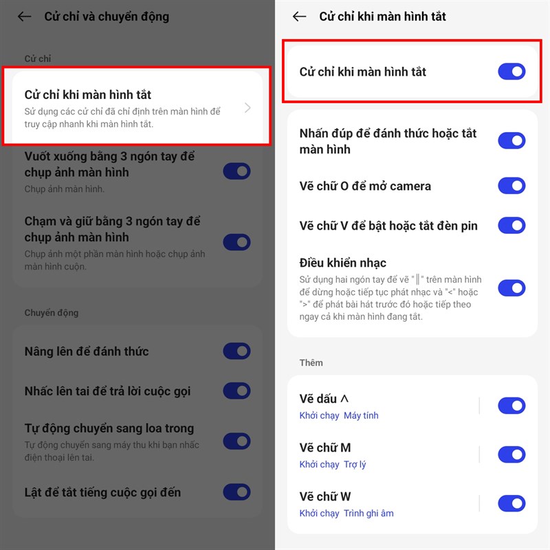 Cách sử dụng cử chỉ màn hình tắt trên OPPO A38 Cách sử dụng cử chỉ màn hình tắt trên OPPO A38