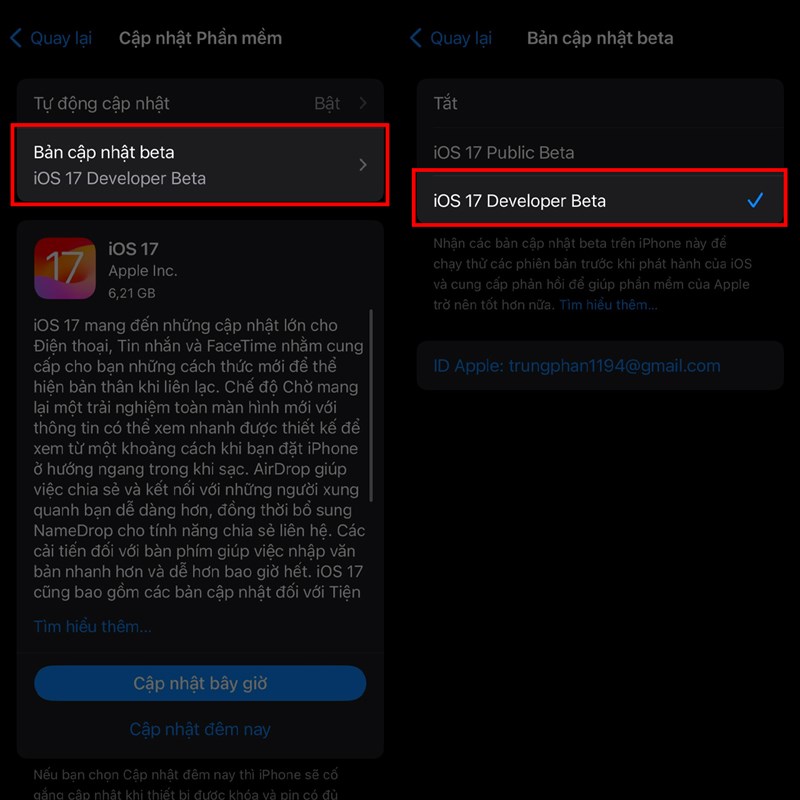 Cách cập nhật iOS 17 RC Cách cập nhật iOS 17 RC