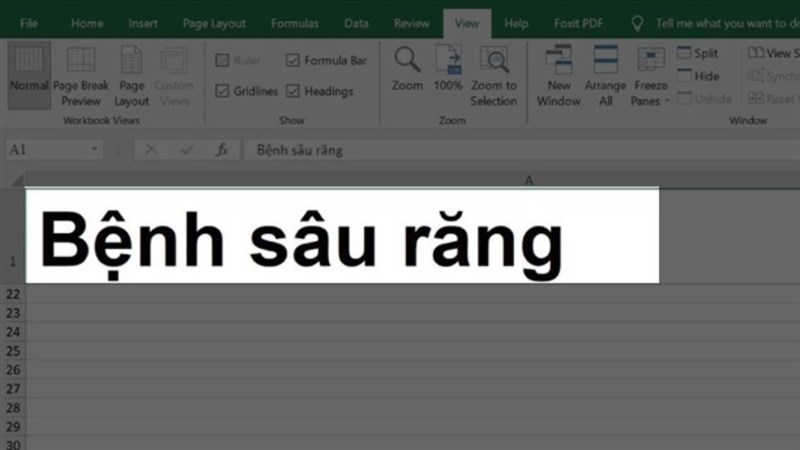 Cách giữ tiêu đề trong Excel