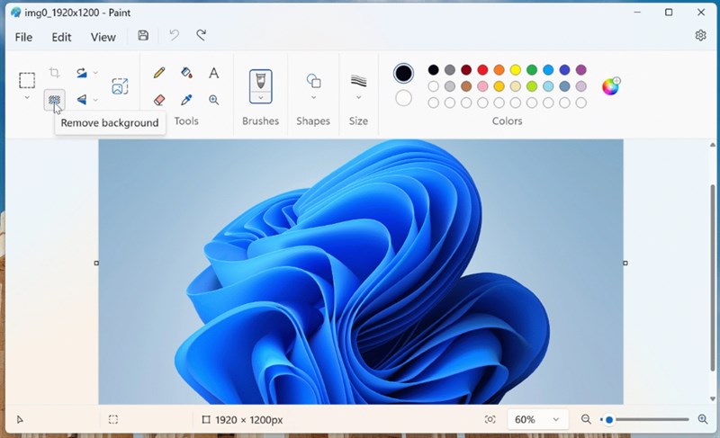 Công cụ tách nền mới trên Microsoft Paint