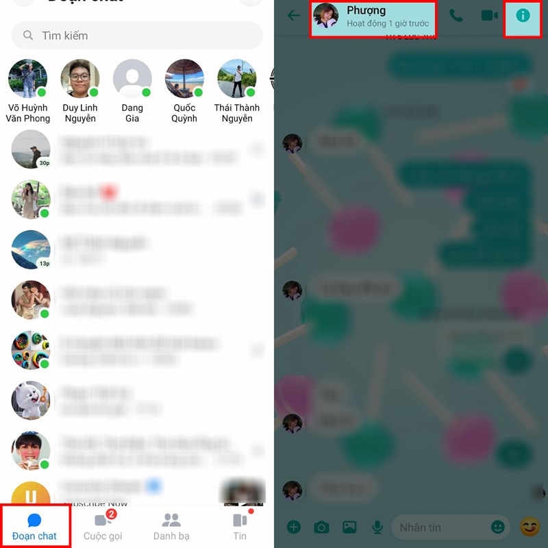 Cách chia sẻ thông tin Messenger của người khác