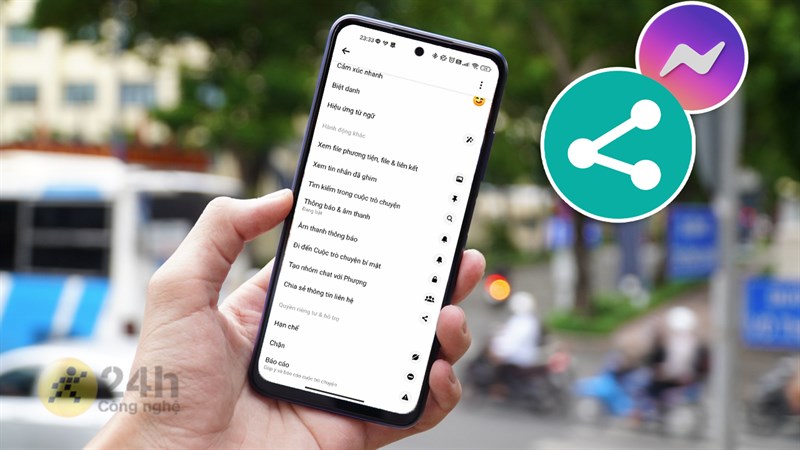 Cách chia sẻ thông tin Messenger của người khác