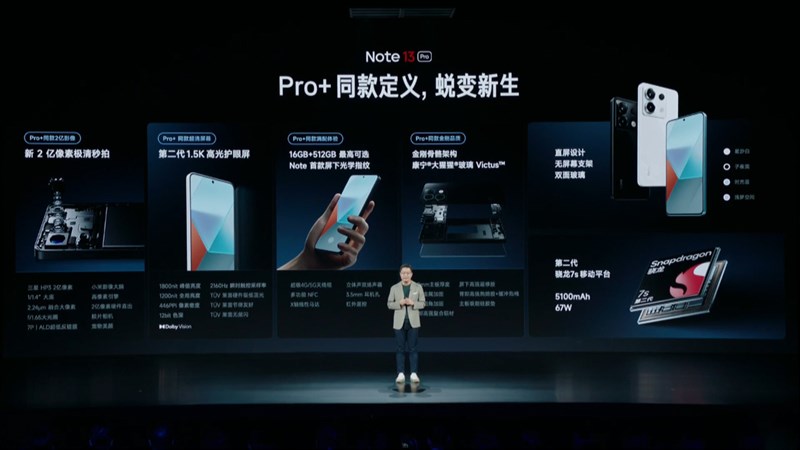 Redmi Note 13 Pro sở hữu thông số cấu hình ấn tượng Redmi Note 13 Pro sở hữu thông số cấu hình ấn tượng