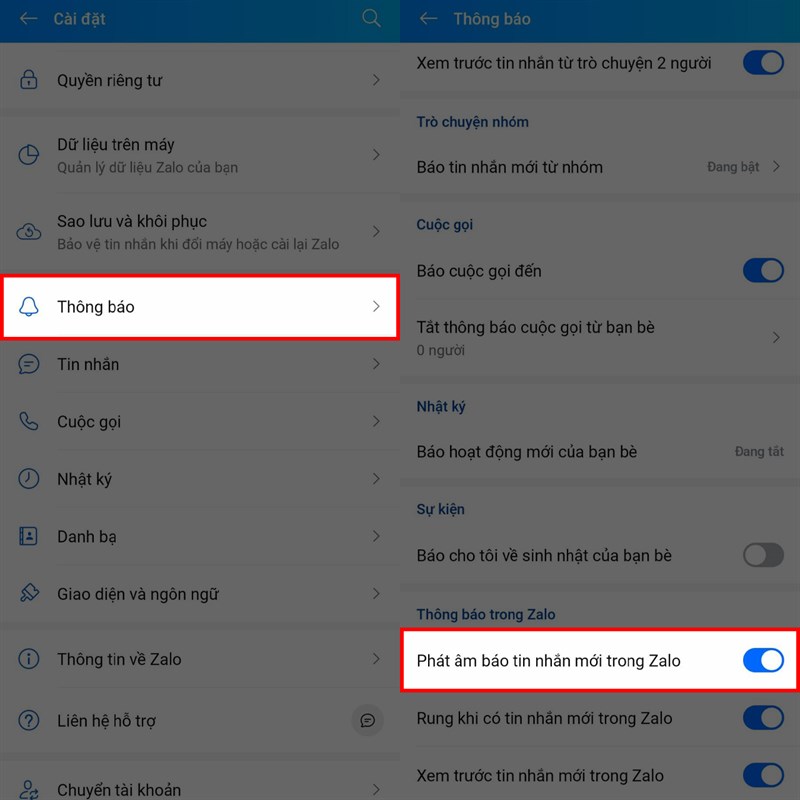 3 cách sửa lỗi thông báo tin nhắn Zalo không có tiếng