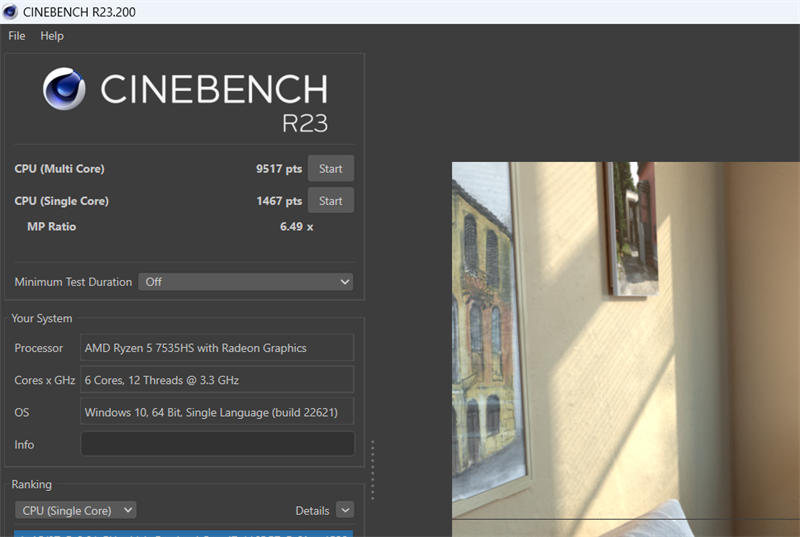 Điểm hiệu năng đơn nhân/đa nhân của MSI Bravo 15 B7ED được chấm bởi Cinebench R23 Điểm hiệu năng đơn nhân/đa nhân của MSI Bravo 15 B7ED được chấm bởi Cinebench R23