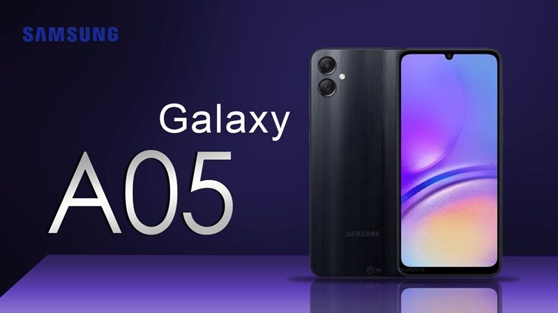 Kiểu dáng của Galaxy A05. (Nguồn: Samsung)