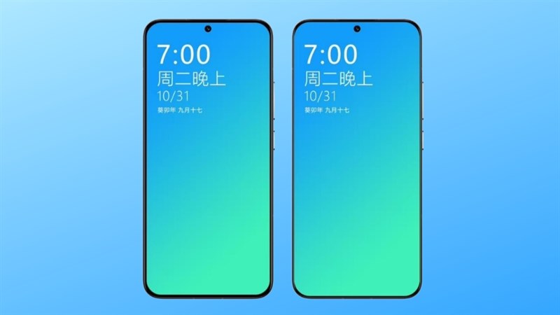 Viền màn hình của Xiaomi 14 Pro (bên phải) so với Xiaomi 13 Pro (bên trái)