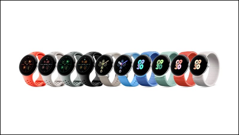 Pixel Watch 2 có bốn phiên bản dây đeo: Woven, Active, Sport, và Leather với nhiều màu sắc khác nhau Pixel Watch 2 có bốn phiên bản dây đeo: Woven, Active, Sport, và Leather với nhiều màu sắc khác nhau