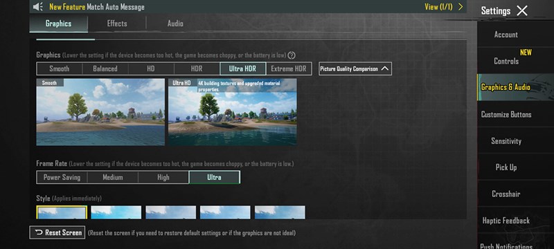 Thiết lập đồ họa PUBG Mobile mà mình áp dụng trên Xiaomi 13T Thiết lập đồ họa PUBG Mobile mà mình áp dụng trên Xiaomi 13T