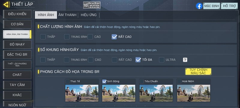 Thiết lập đồ họa Call Of Duty Mobile mà mình áp dụng trên Xiaomi 13T Thiết lập đồ họa Call Of Duty Mobile mà mình áp dụng trên Xiaomi 13T