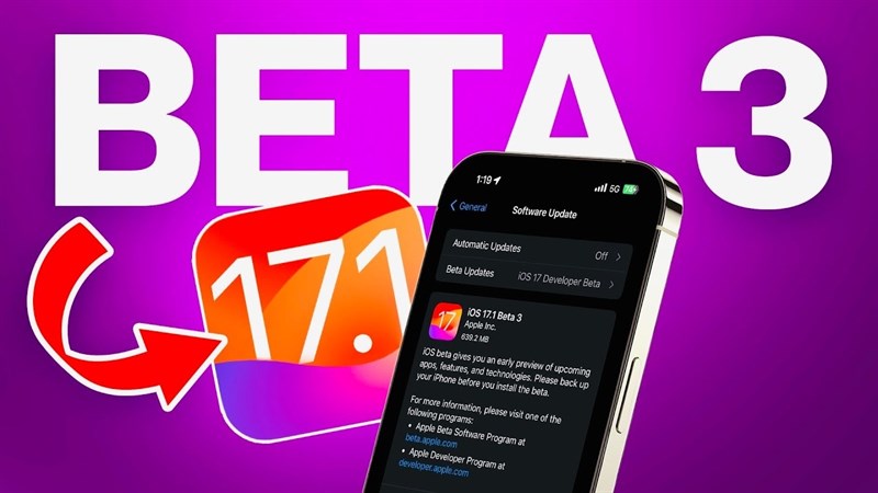 Apple đã tung iOS 17.1 Beta 3 và iPadOS 17.1 Beta 3 để các nhà phát triển thử nghiệm