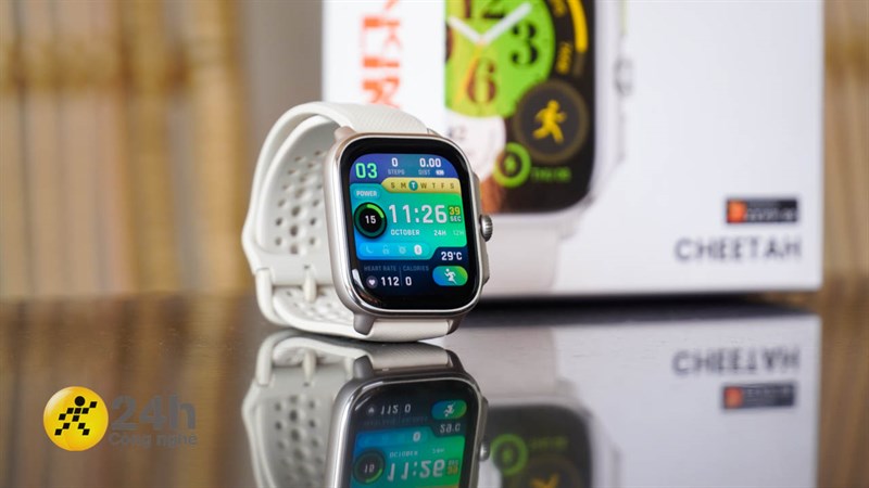 Amazfit Cheetah Square sở hữu thiết kế hầm hố nhưng vẫn toát lên vẻ thanh lịch.
