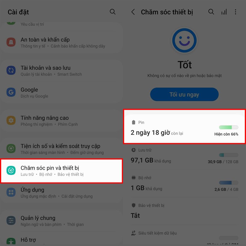 Hướng dẫn cách bật tiết kiệm pin trên Samsung Galaxy A05 Hướng dẫn cách bật tiết kiệm pin trên Samsung Galaxy A05