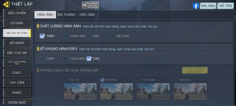 Thiết lập đồ họa game Call Of Duty Mobile trên Redmi Note 12 Thiết lập đồ họa game Call Of Duty Mobile trên Redmi Note 12