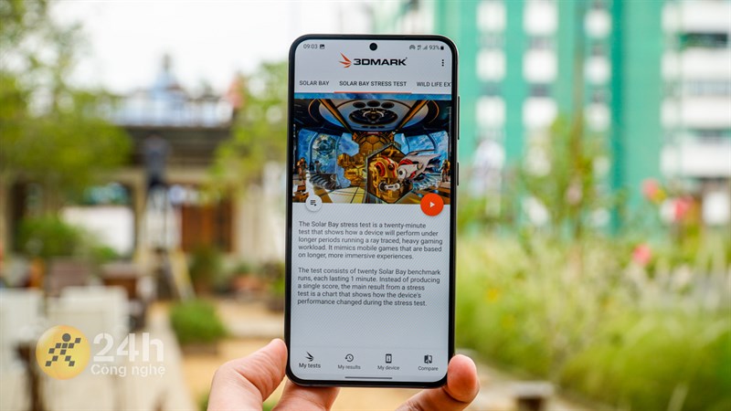 Galaxy S23+ ở One UI 6.0 cho kết quả ấn tượng ở bài test 3DMark Solar Bay Stress Test