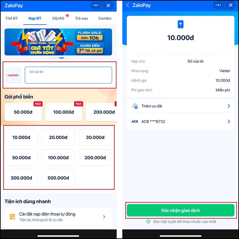 Cách nạp card điện thoại trên Zalo Cách nạp card điện thoại trên Zalo