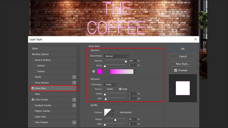 Cách làm chữ phát sáng trong Photoshop