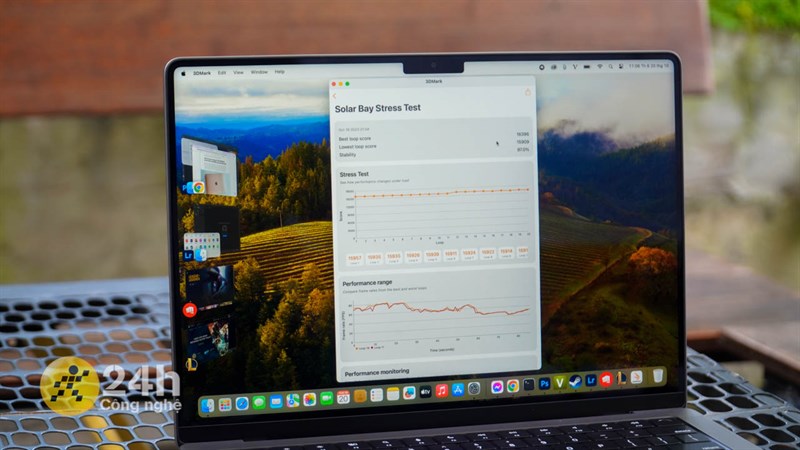 Hiệu năng của MacBook Pro 14 M2 Pro rất mạnh