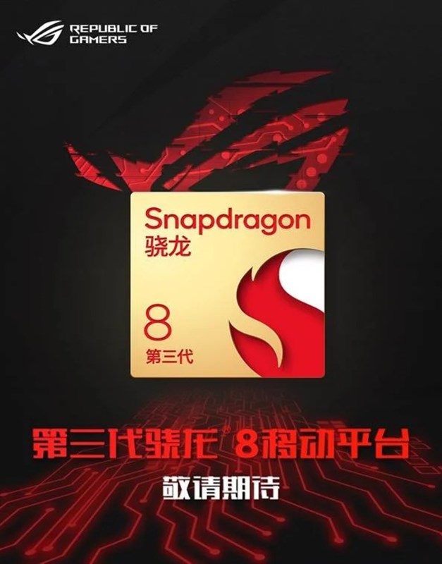 ASUS xác nhận ROG Phone 8 Series sẽ có chip Snapdragon mạnh nhất ASUS xác nhận ROG Phone 8 Series sẽ có chip Snapdragon mạnh nhất