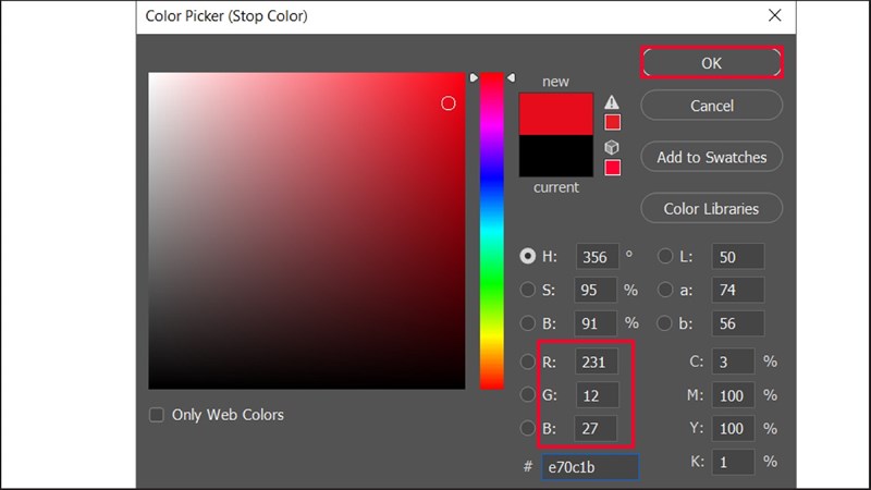 Cách tạo Gradient cầu vồng trong Photoshop