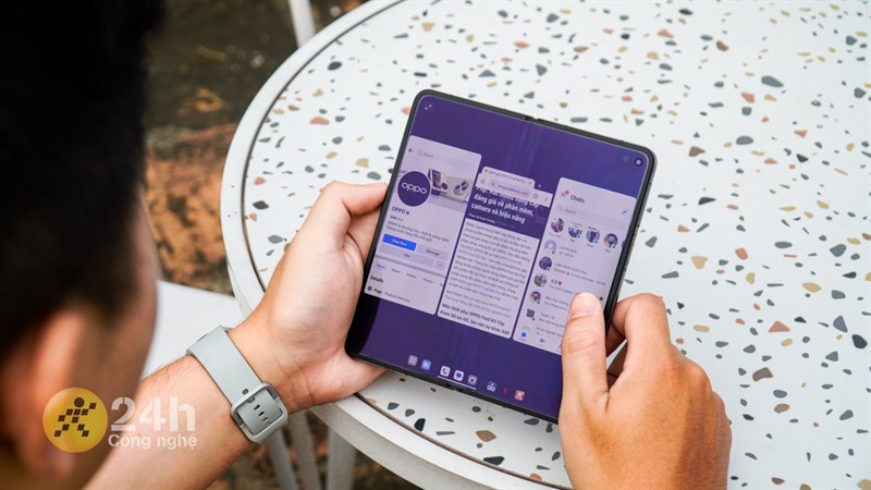 Khả năng đa nhiệm của OPPO Find N3 rất tốt với dung lượng RAM lớn