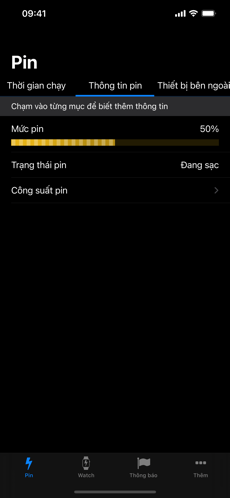 Screenshots Battery Life - Kiểm tra sức khỏe của Pin