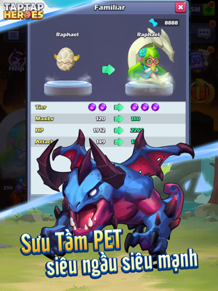Screenshots Taptap Heroes - Idle RPG | Game chiến thuật rảnh tay PK cực hay