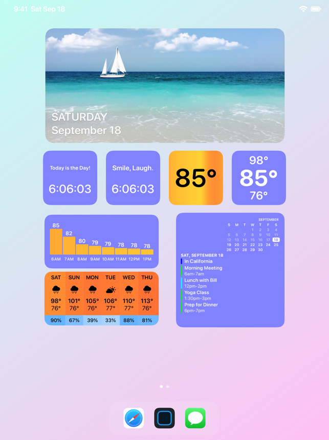 Screenshots Widgetsmith: Ứng dụng tạo widget màn hình chính đẹp mắt cho iOS 14