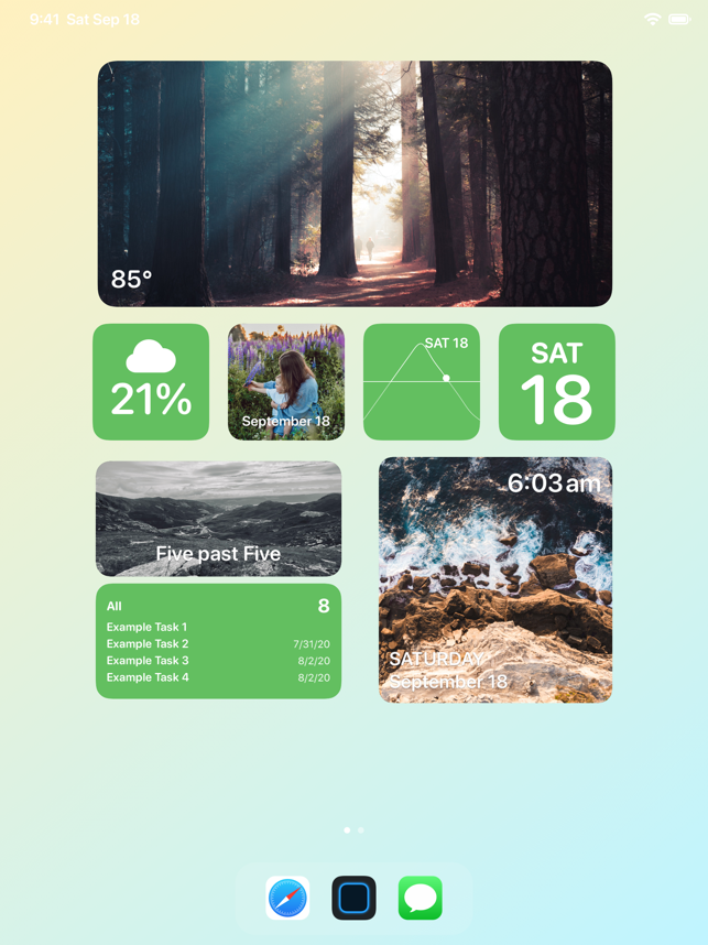 Screenshots Widgetsmith: Ứng dụng tạo widget màn hình chính đẹp mắt cho iOS 14