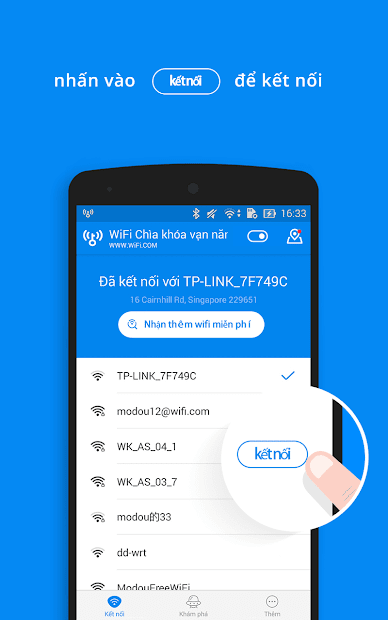 Screenshots WiFi Master - by WiFi.com:  Kết nối Wifi miễn phí không cần mật khẩu