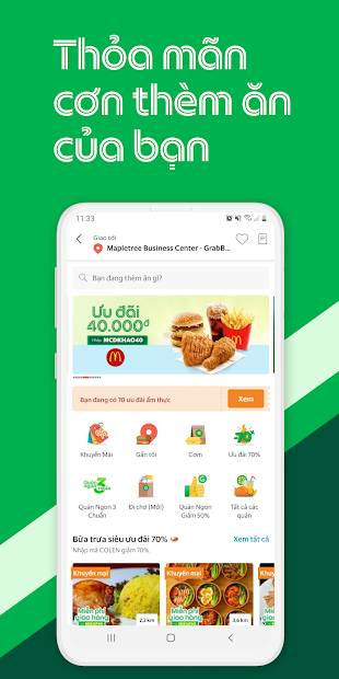 Screenshots Grab - Ứng dụng đặt xe công nghệ