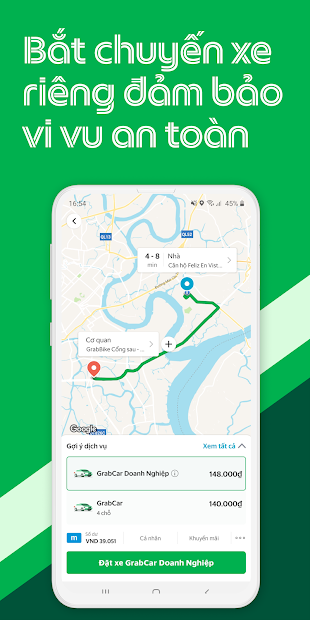 Screenshots Grab - Ứng dụng đặt xe công nghệ