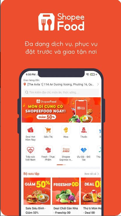 Screenshots ShopeeFood - Ứng dụng đặt món và giao đồ ăn trực tuyến nhanh chóng