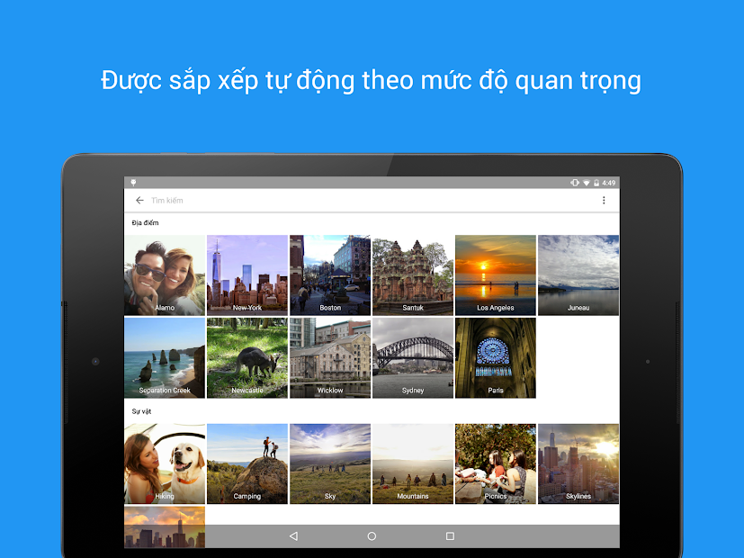 Screenshots Google Photos - ứng dụng lưu trữ hình ảnh