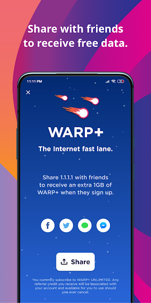 Screenshots 1.1.1.1: Faster Internet - Truy cập internet nhanh hơn khi đứt cáp