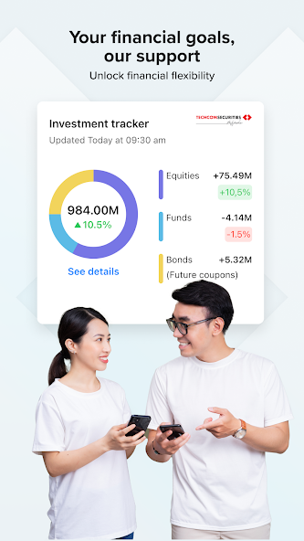 Screenshots Techcombank Mobile - Ứng dụng chuyển tiền của Techcombank