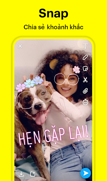 Screenshots Snapchat - Ứng dụng mạng xã hội snapchat