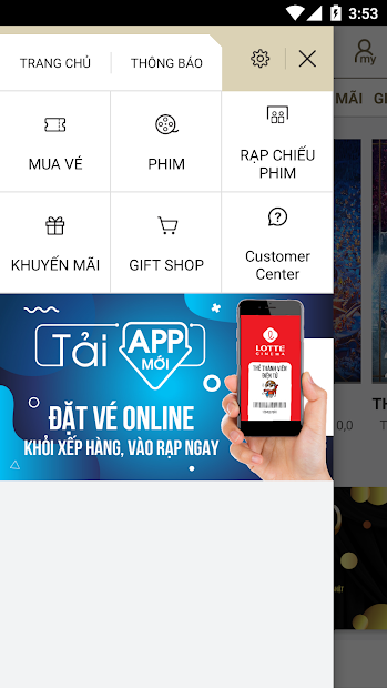 Screenshots LOTTECINEMA VN - Ứng dụng đặt vé xem phim
