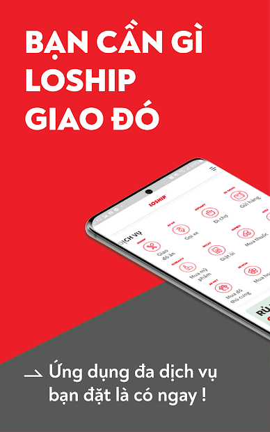 Screenshots Loship: Giao đồ ăn, đi chợ, thú cưng,...nhanh chóng