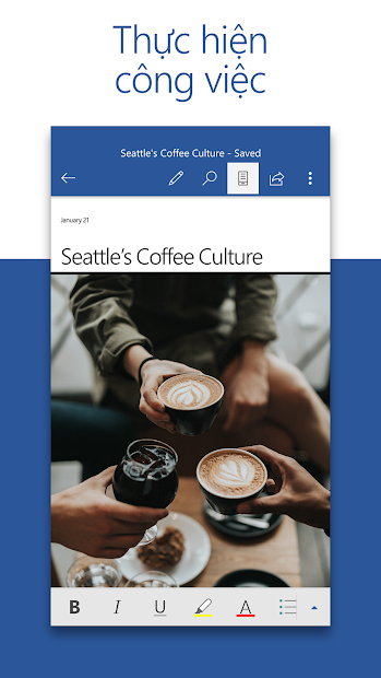 Screenshots Microsoft Word: Tạo, chỉnh sửa, chia sẻ tài liệu nhanh chóng