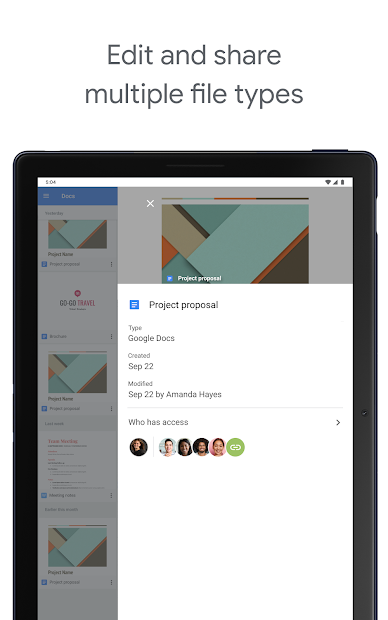 Screenshots Google Tài liệu (Google Docs) - tạo và chỉnh sửa tài liệu trực tuyến, miễn phí