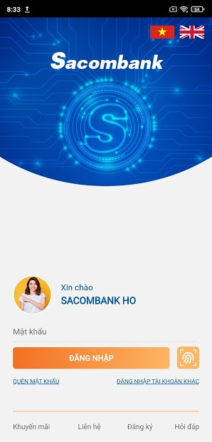 Screenshots Sacombank mBanking - Ứng dụng dành cho chủ thẻ Sacombank