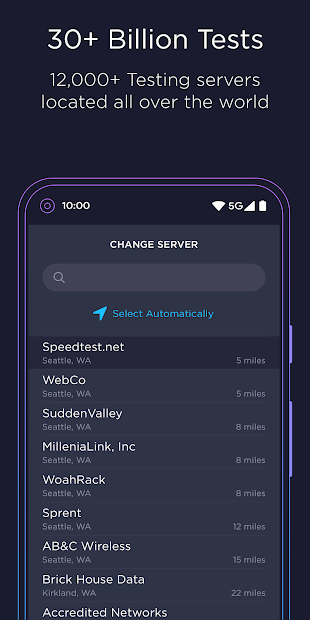 Screenshots Speedtest by Ookla: Kiểm tra tốc độ mạng