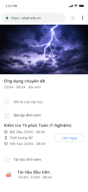 Screenshots SHub Classroom: Tạo bài tập và chấm điểm online cho học sinh