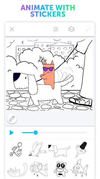 Screenshots PicsArt Animator- trình tạo ảnh GIF và video hoạt hình