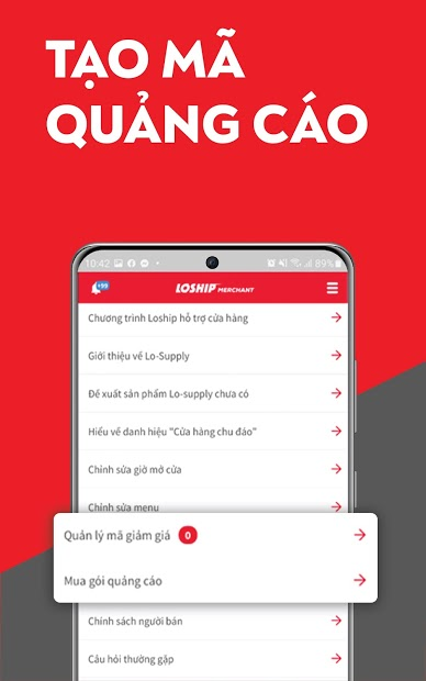 Screenshots Loship - Ứng dụng dành cho chủ cửa hàng