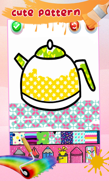Screenshots Kitchen Coloring Book With Animation - Glitter: Sách tô màu dụng cụ nhà bếp cho bé